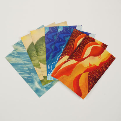 Wild Women of the Elements - 8 card set with kraft envelopes