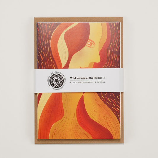 Wild Women of the Elements - 8 card set with kraft envelopes