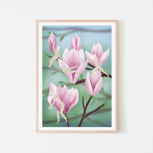 Wild Women of the Flowers - Magnolia - Print