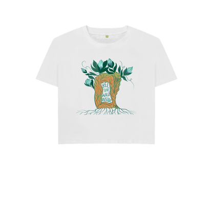 White 'Wild Inside' - Boxy Tee